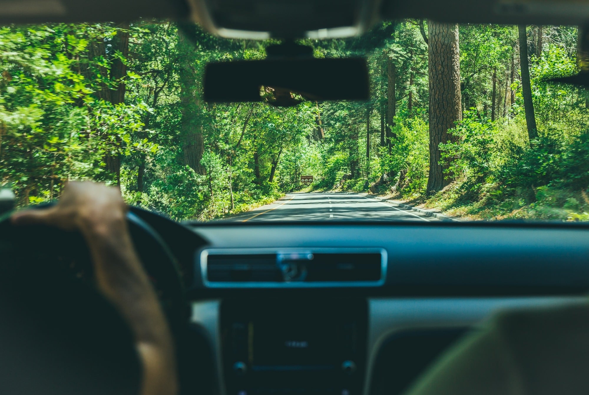 Always look ahead, the road just travelled is gone, it is in the past and can't be changed.  The future, however, is still unexplored.